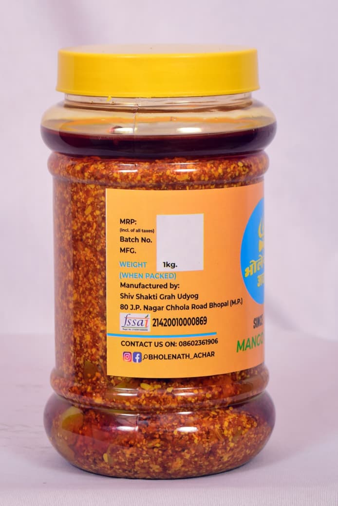 Classic Aam ka Achar 1Kg side view
