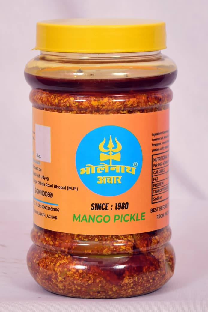 Bholenath Achar 1Kg mango pickle jar